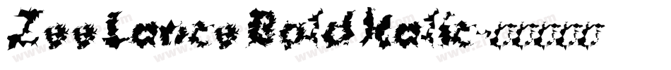 Zee Lance Bold Italic字体转换